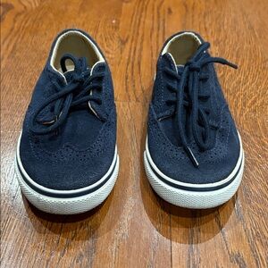 Janie and Jack suede Leather Navy Oxford Shoes Toddler Boys Sz 9